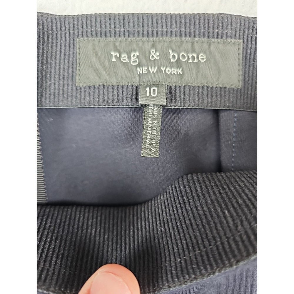 Rag & Bone Simone Ankle Lace Up Pants Women's Size 10 30x24.5 Navy Blue - Picture 4 of 9